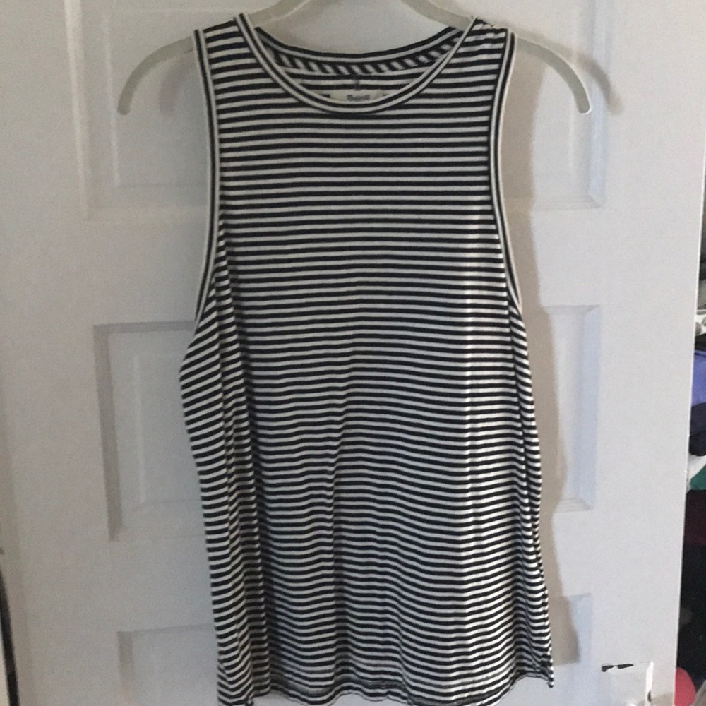 Madewell striped tank top